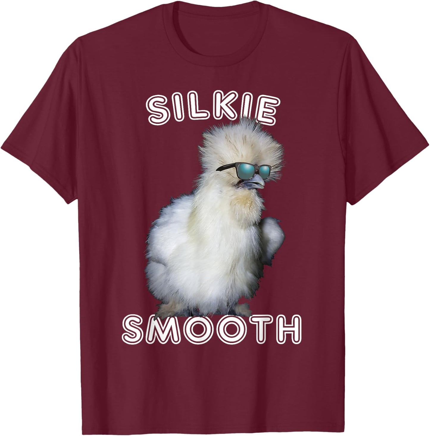 Silkie Chicken Funny Smooth Cuddly Bird Gift T-Shirt - T-Shirt | Maroon