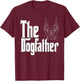 Doberman Dog Dad Dogfather Dogs Daddy Father T-Shirt - T-Shirt | Maroon