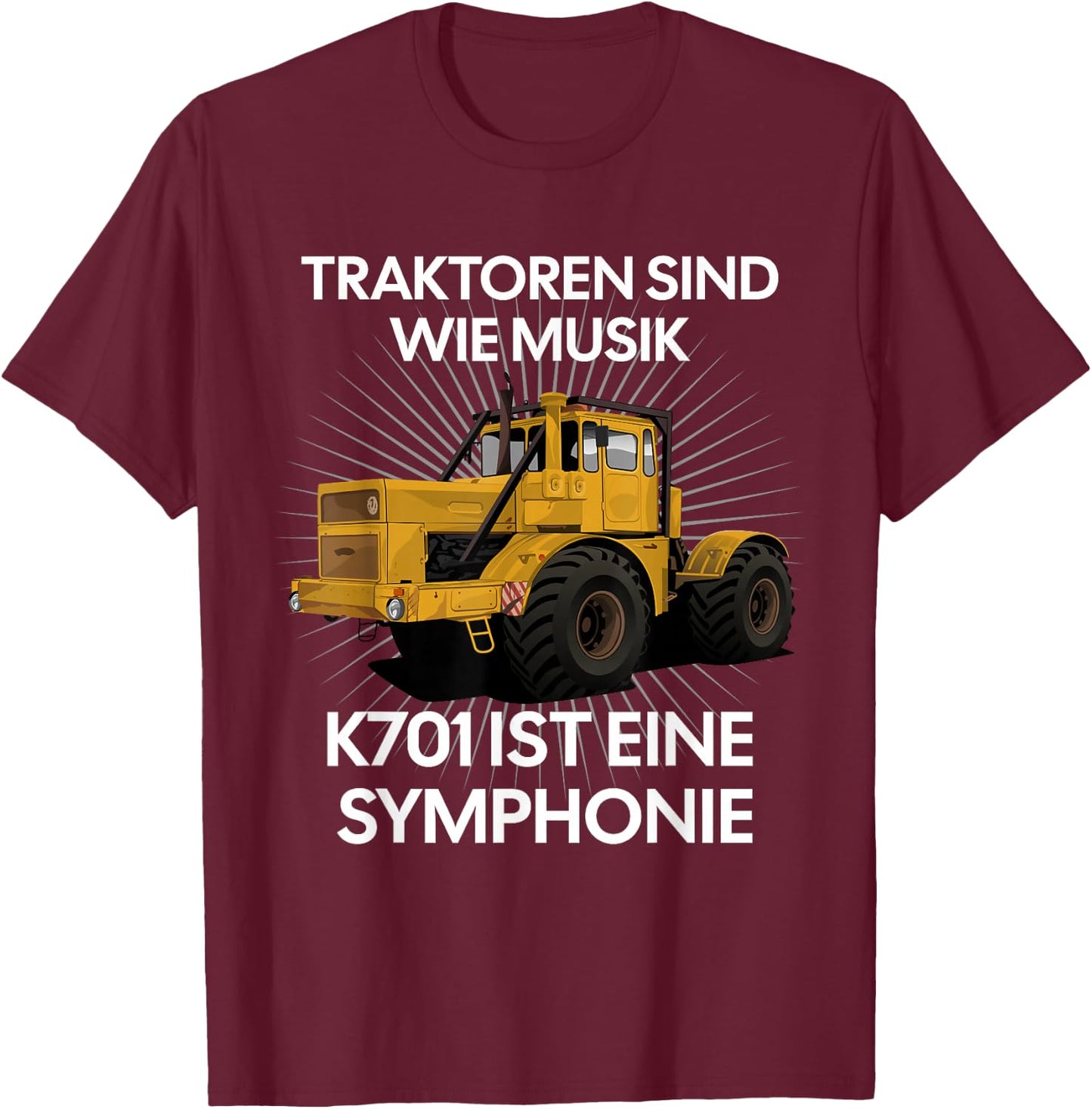 Traktor Kirowetz K700 , black T-Shirt - T-Shirt | Maroon