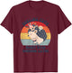 Funny Vintage Feeling Cute Might Stab Someone Later Hedgehog T-Shirt - T-Shirt | Maroon