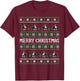 Ugly Sweater Boston Terrier Dog Christmas Dog Lover Xmas Men Women Kids T-Shirt - T-Shirt | Maroon