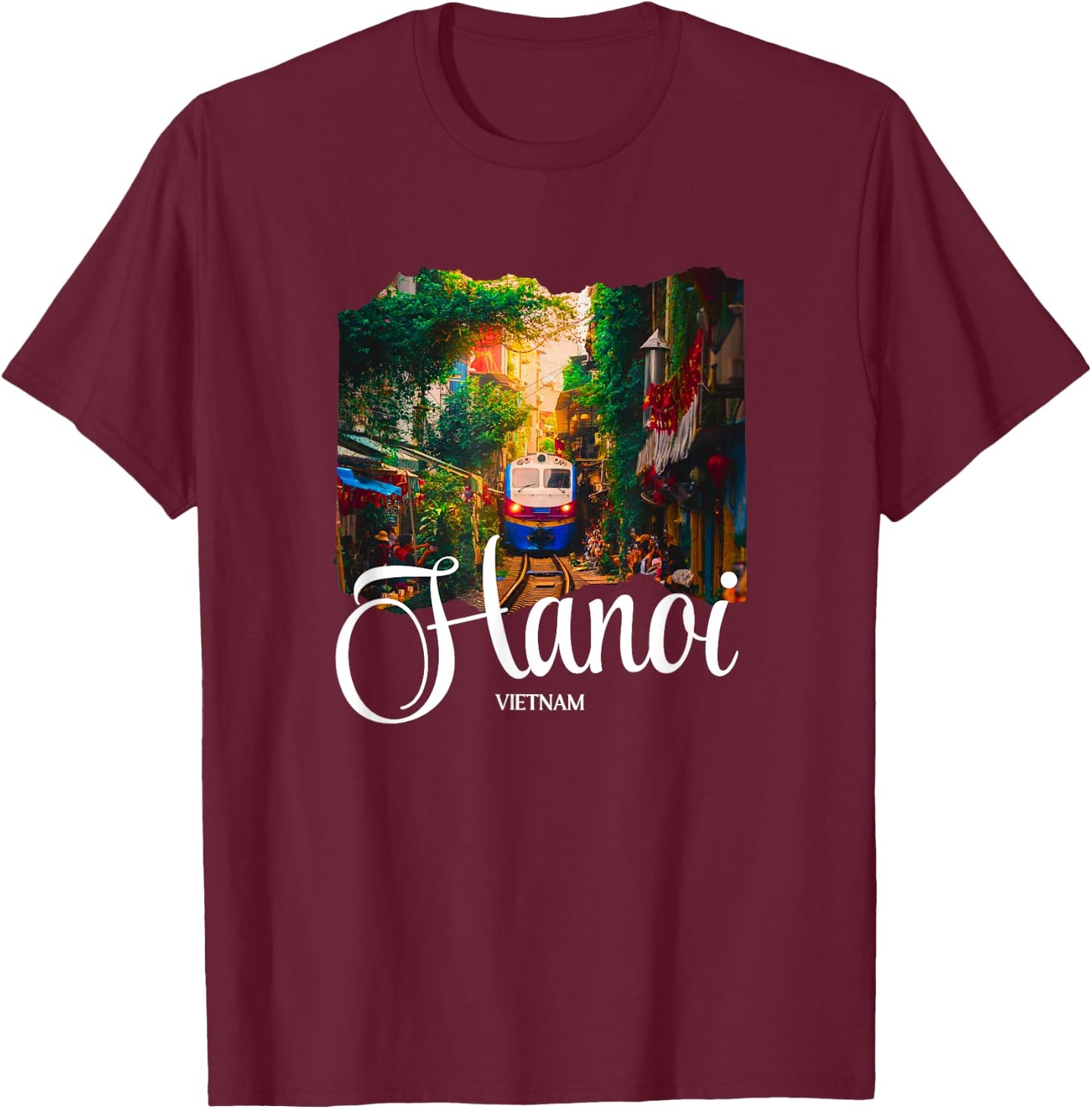 Vietnam Hanoi Souvenir / Hanoi T-Shirt - T-Shirt | Maroon