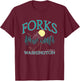 Twilight Forks Washington Movie T-Shirt - T-Shirt | Maroon