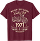 55. Geburtstag Mann Geschenk Motorrad Motorradfahrer 1971 T-Shirt - T-Shirt | Maroon