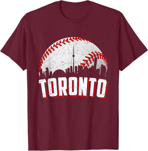 Vintage Baseball Graphic Toronto Women Kids T-Shirt - T-Shirt | Maroon