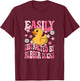 Easily Distracted By Rubber Ducks Cute Women Girls Kids T-Shirt - T-Shirt | Maroon