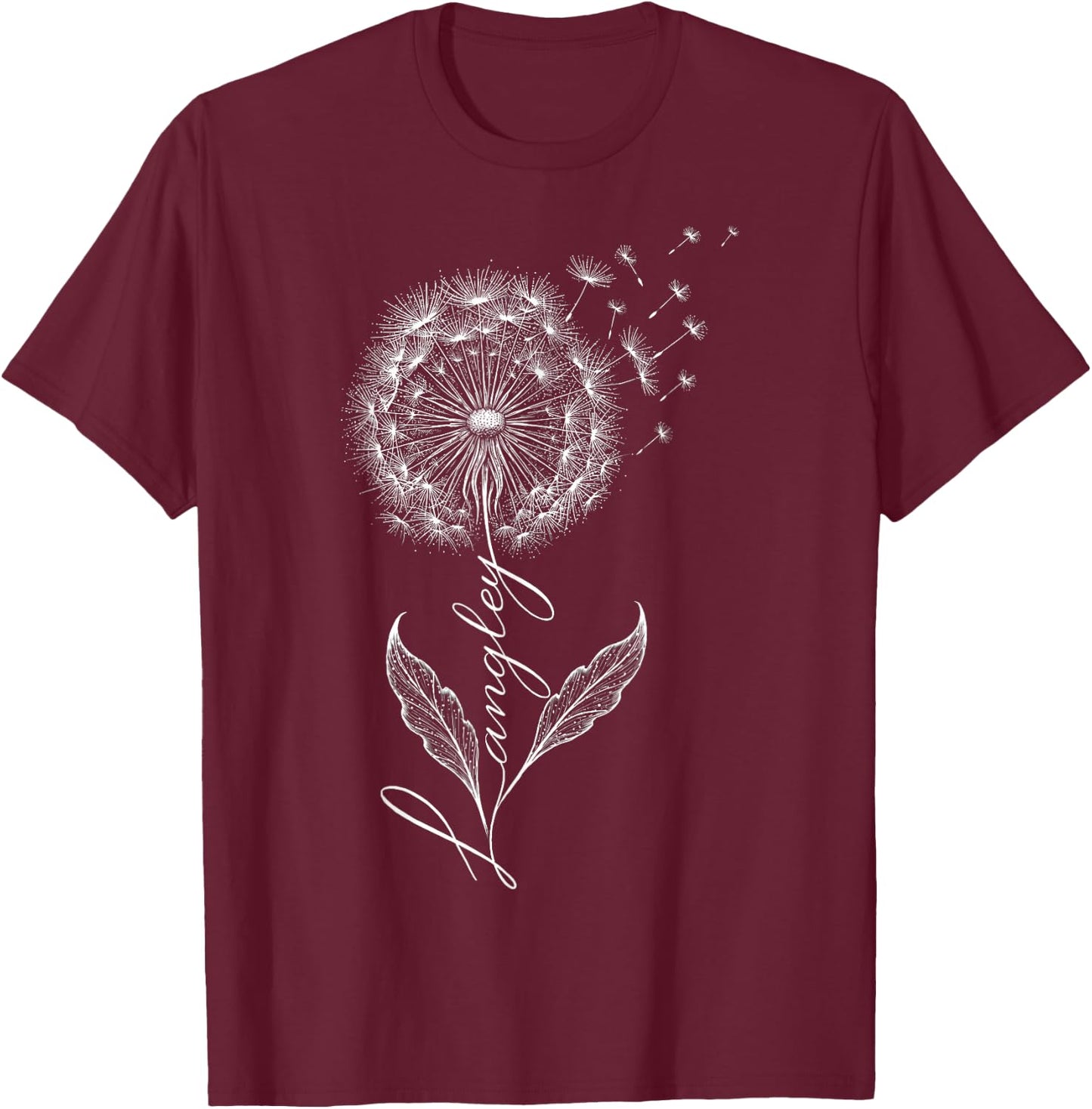 Vintage Langley Name Gifts Women Kids T-Shirt - T-Shirt | Maroon