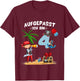 Kinder Geburtstag PIRAT Junge Aufgepasst 4 Jahre Piraten Party T-Shirt - T-Shirt | Maroon