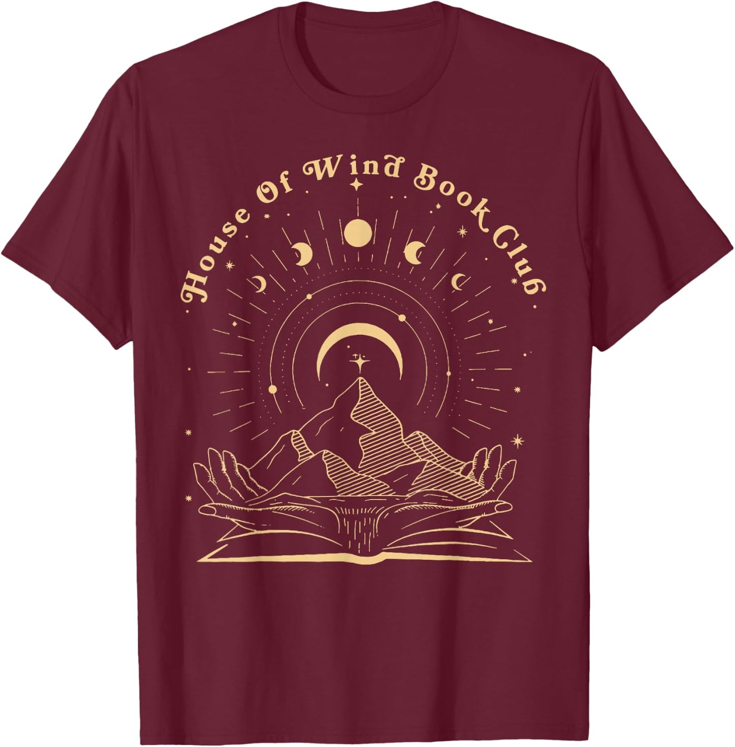 House Of Wind Book club T-Shirt - T-Shirt | Maroon