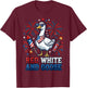 Goose 4th of July Patriotic USA T-Shirt - T-Shirt | Maroon