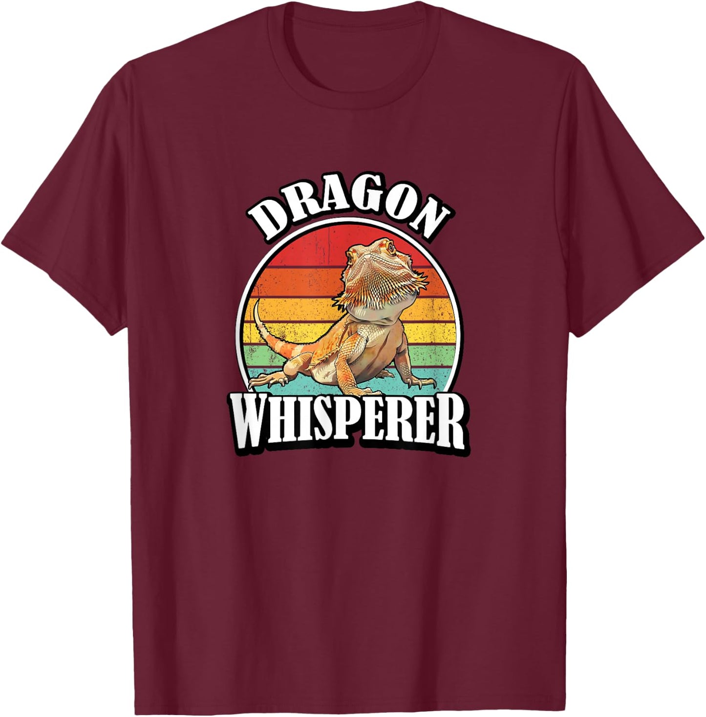 Kids Tiny Dinosaur Dragon Whisperer Bearded Dragon Lover T-Shirt - T-Shirt | Maroon