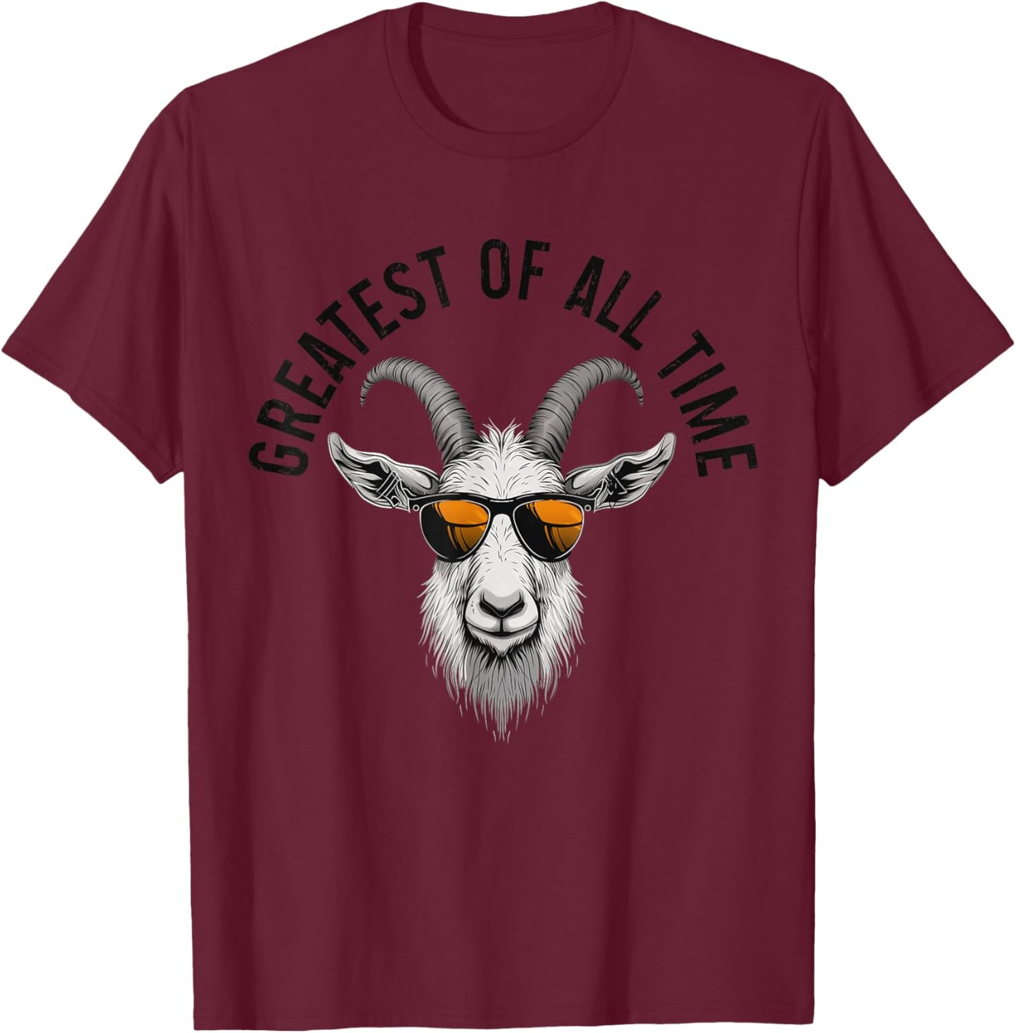 G.O.A.T. Funny Goat Lover, Farmer, Farm Animal T-Shirt - T-Shirt | Maroon