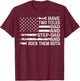 American Flag I Have Two Titles Dad And Stepdad Father's Day T-Shirt - T-Shirt | Maroon