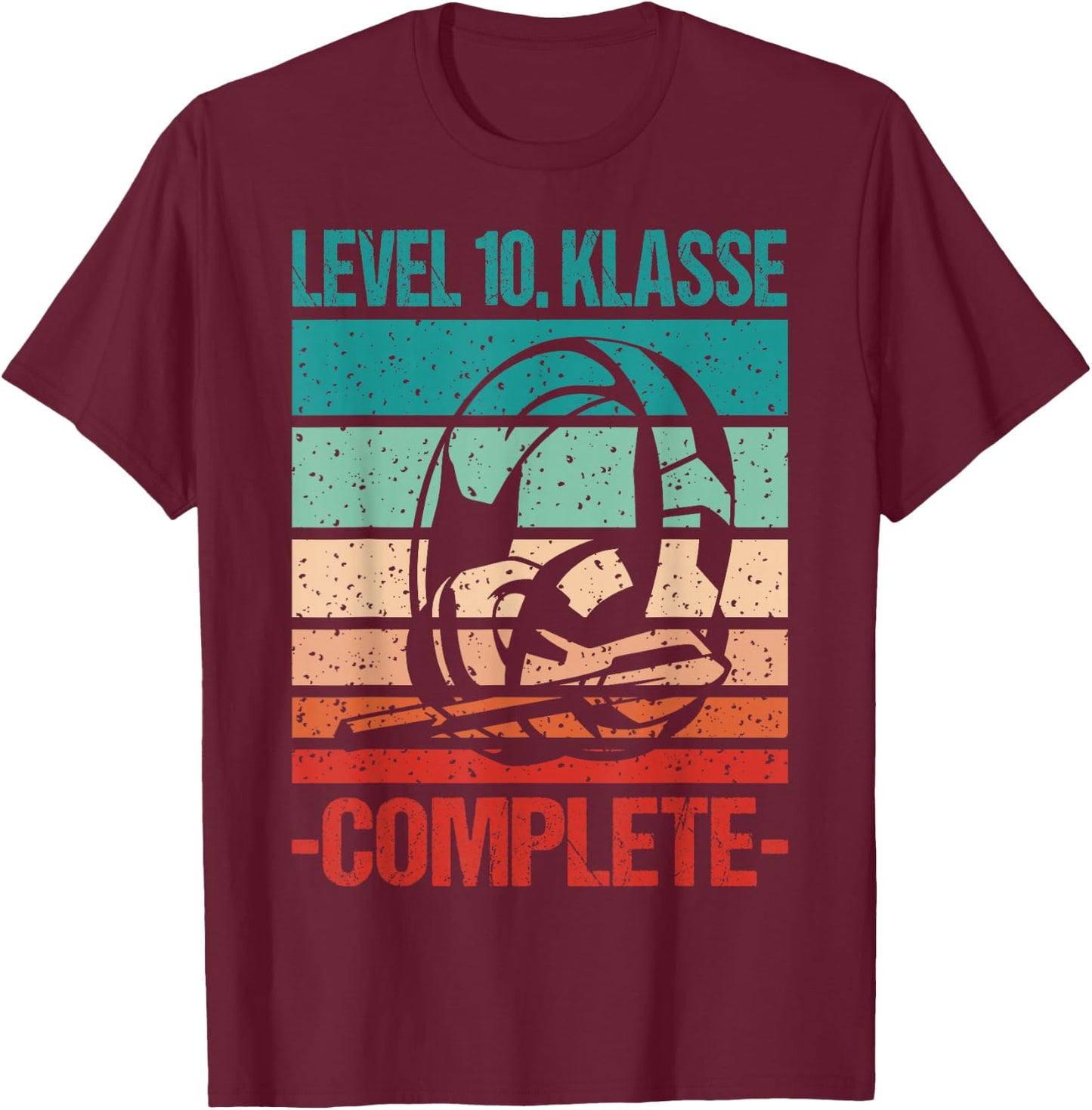 Level 10. Klasse Complete Schule Prüfung Bestanden Abschluss T-Shirt - T-Shirt | Maroon