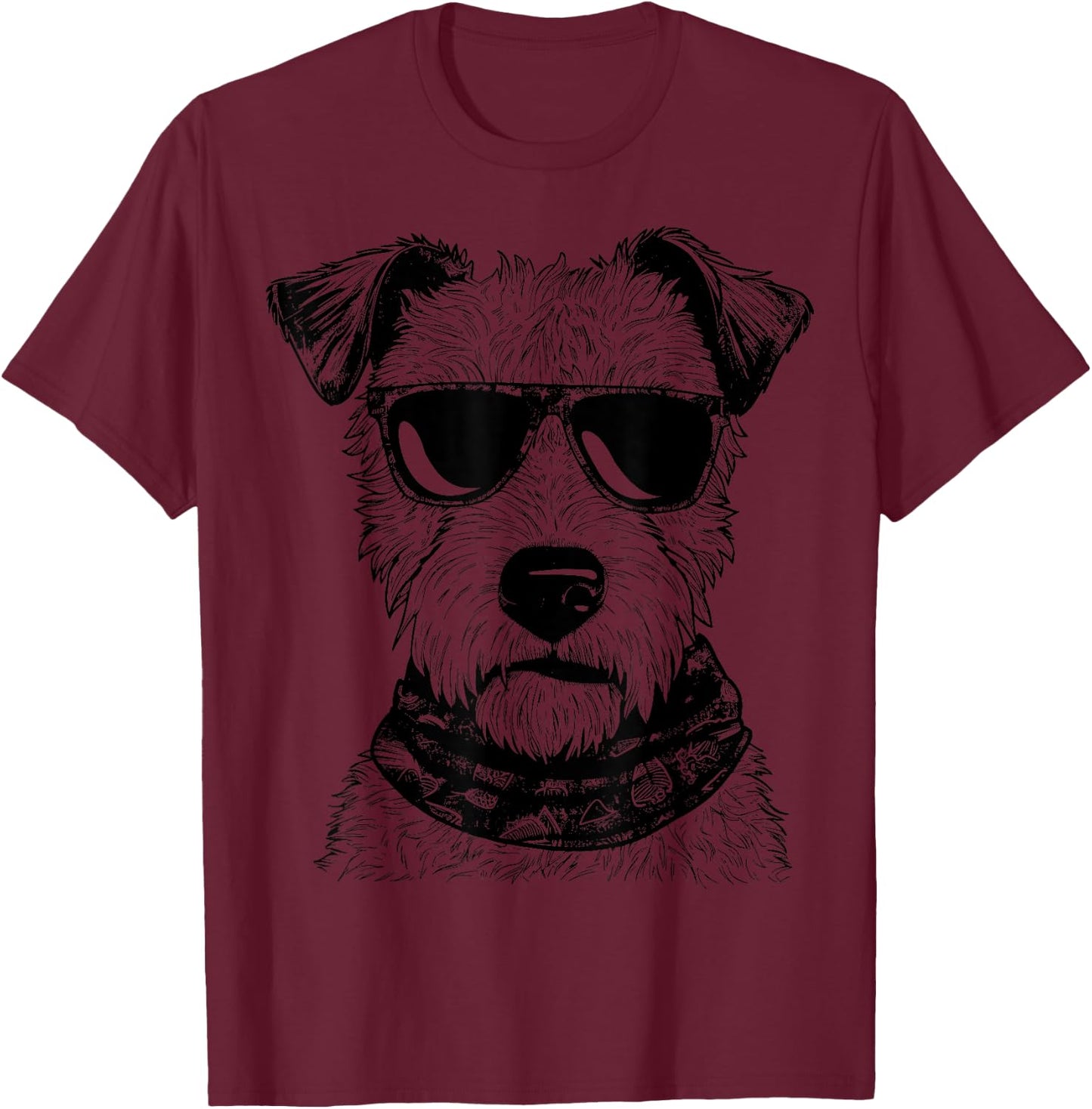 Welsh Terrier Sketch Drawing Art Dog Lover Mom Dad Women T-Shirt - T-Shirt | Maroon