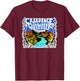 Creedence Clearwater Revival River , blue T-Shirt - T-Shirt | Maroon