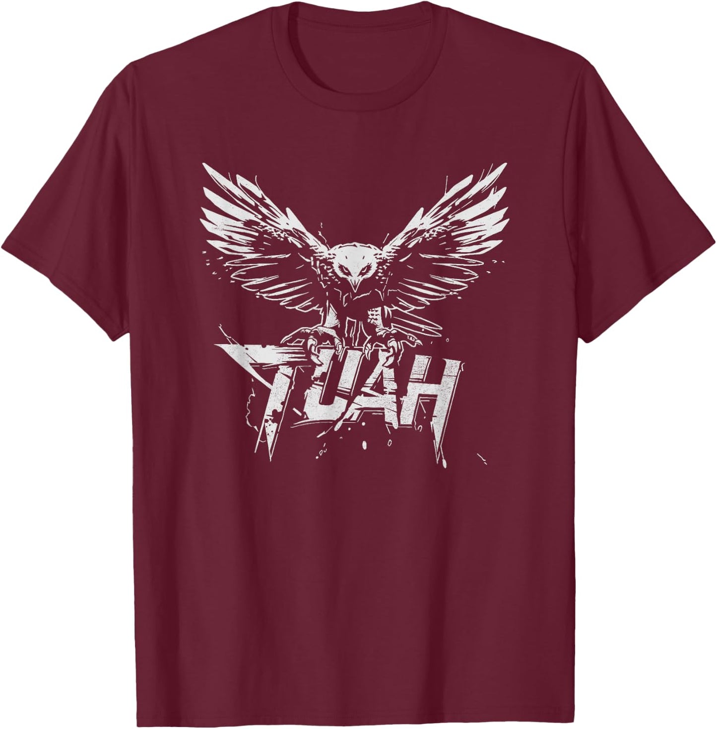 Funny Hawk Tuah Guy Spit Joke Wet that Thang Splash Down T-Shirt - T-Shirt | Maroon