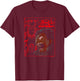Ripple Junction x Fire Force Shock Shinra Haumea Silhouette , Black, S T-Shirt - T-Shirt | Maroon