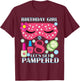 Spa Birthday Party Themed Birthday Girls Age 8 T-Shirt - T-Shirt | Maroon