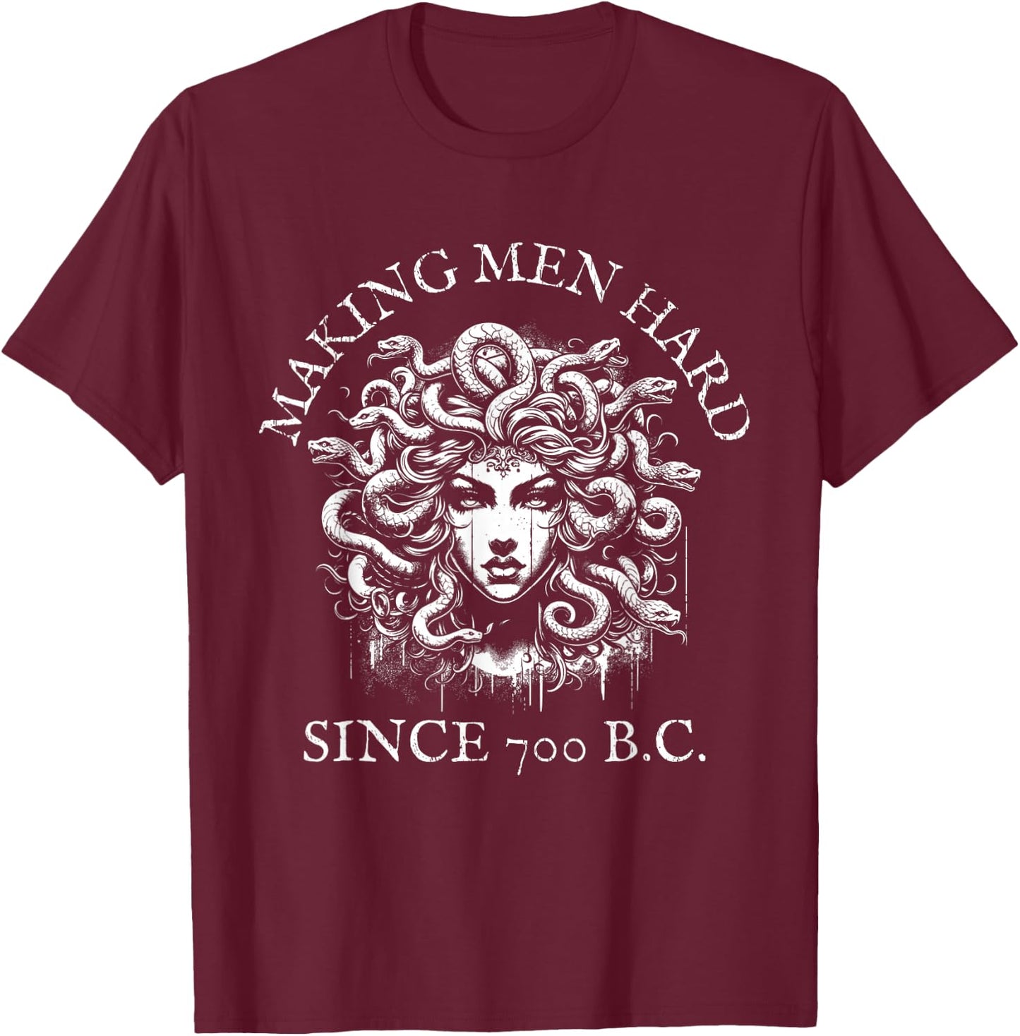 Medusa The female gaze, Stone the patriarchy, Feminist T-Shirt - T-Shirt | Maroon
