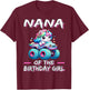 Nana of the Birthday Girl Monster Truck Unicorn 1st Bday T-Shirt - T-Shirt | Maroon