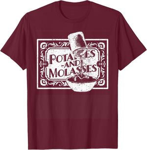 Vintage Potatoes & Molasses T-Shirt - T-Shirt | Maroon
