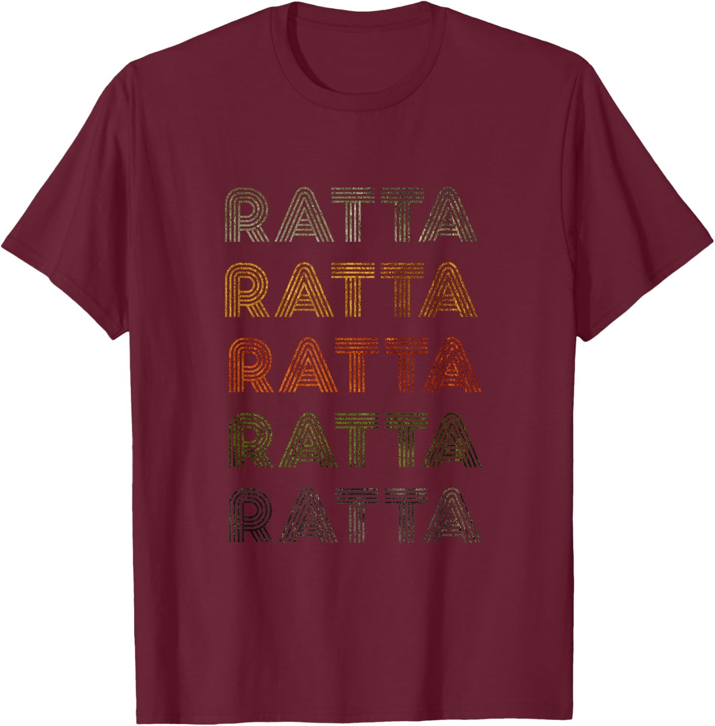 Love Heart Ratta Grunge Vintage Style Black Ratta T-Shirt - T-Shirt | Maroon