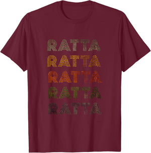 Love Heart Ratta Grunge Vintage Style Black Ratta T-Shirt - T-Shirt | Maroon