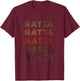 Love Heart Ratta Grunge Vintage Style Black Ratta T-Shirt - T-Shirt | Maroon