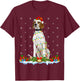 English Pointer Dog Xmas Lighting English Pointer Christmas Women Kids T-Shirt - T-Shirt | Maroon