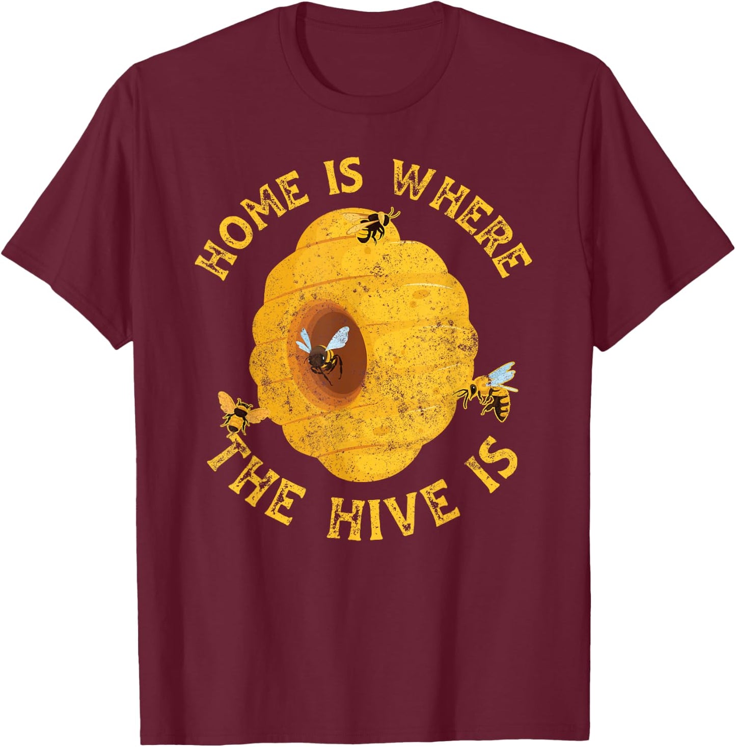 Beekeeper Bee Hive Bee T-Shirt - T-Shirt | Maroon