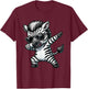 Dabbing Zebra Funny Zebra on Dabben Gift Zebra , black T-Shirt - T-Shirt | Maroon
