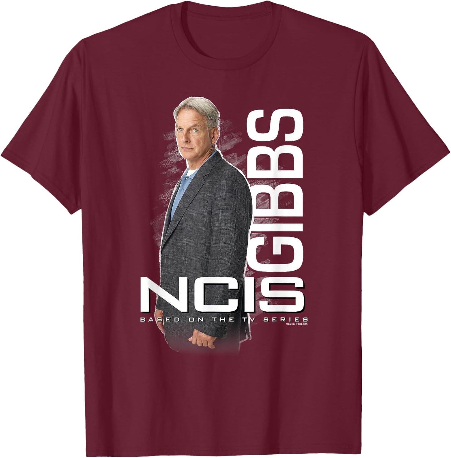 NCIS Gibbs Headshot T-Shirt - T-Shirt | Maroon