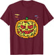 Pumpkin Pizza Hallowen Costume Scary Jack O Lantern Foodie T-Shirt - T-Shirt | Maroon
