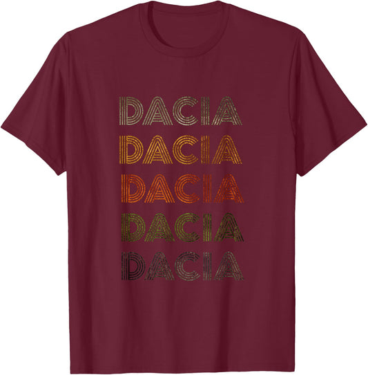 Love Heart Dacia Grunge/Vintage Style Black Dacia , black, s T-Shirt - T-Shirt | Maroon
