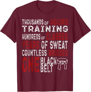 Black Belt Taekwondo Gifts Mixed Martial Arts Training Cool T-Shirt - T-Shirt | Maroon