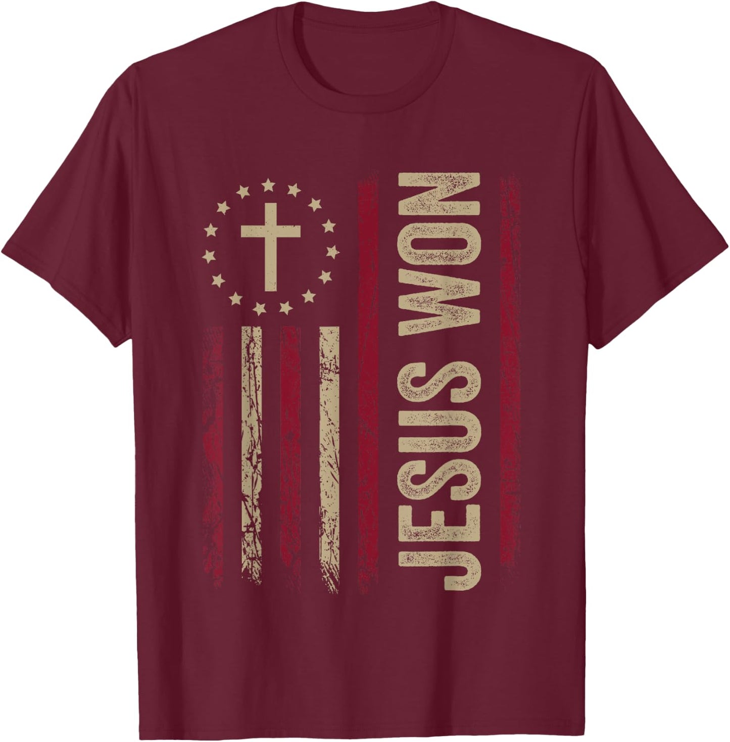 Jesus Won T-Shirt - T-Shirt | Maroon