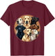 Labrador Funny Lab Dog Men Women Girls Kids T-Shirt - T-Shirt | Maroon