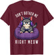 Funny Gamer Cat Gaming For Video Gamers Boys Men T-Shirt - T-Shirt | Maroon