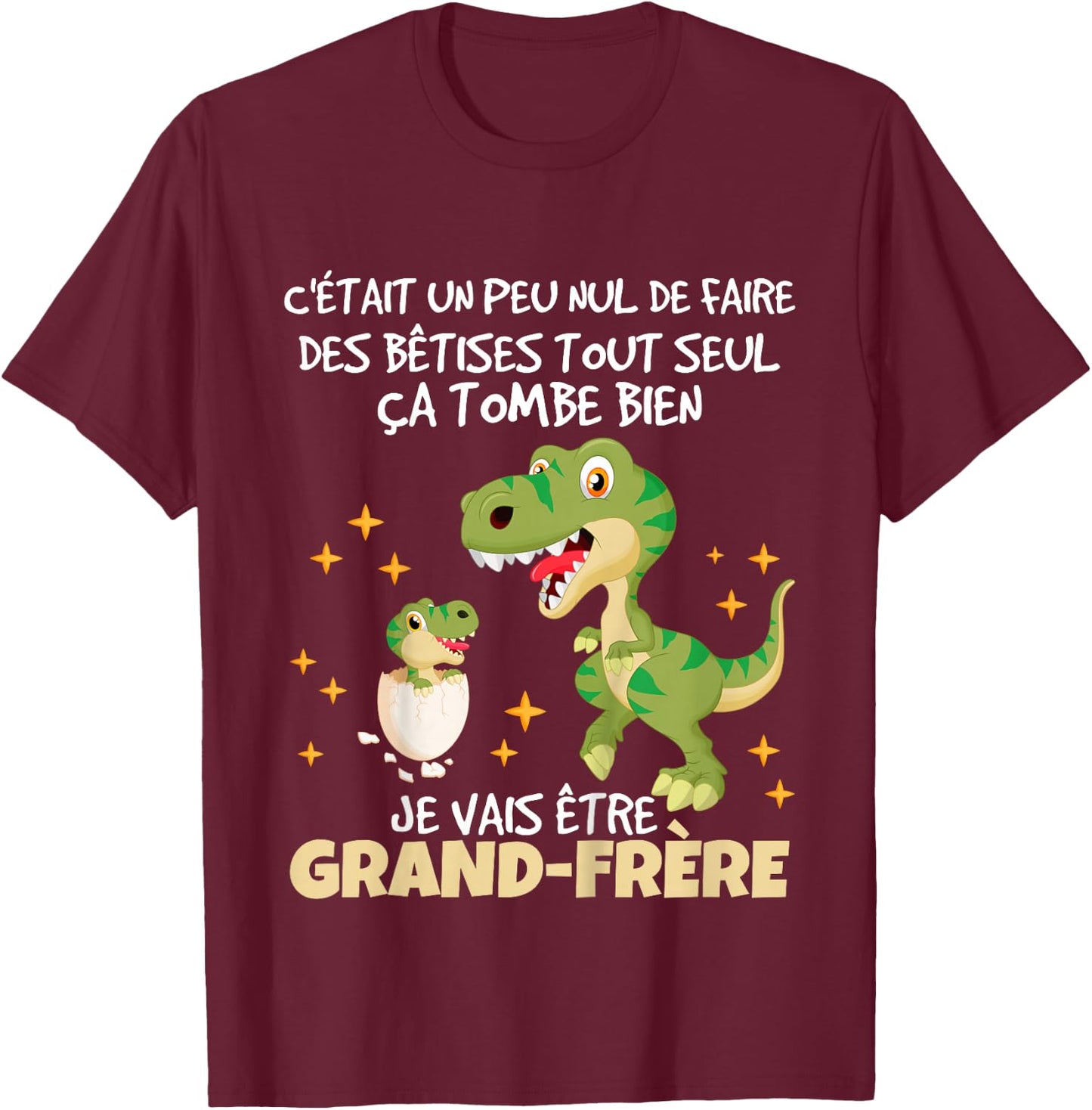 Child Future Big Brother 2026 Announcement Pregnancy Grandbrother 2026 T-Shirt - T-Shirt | Maroon