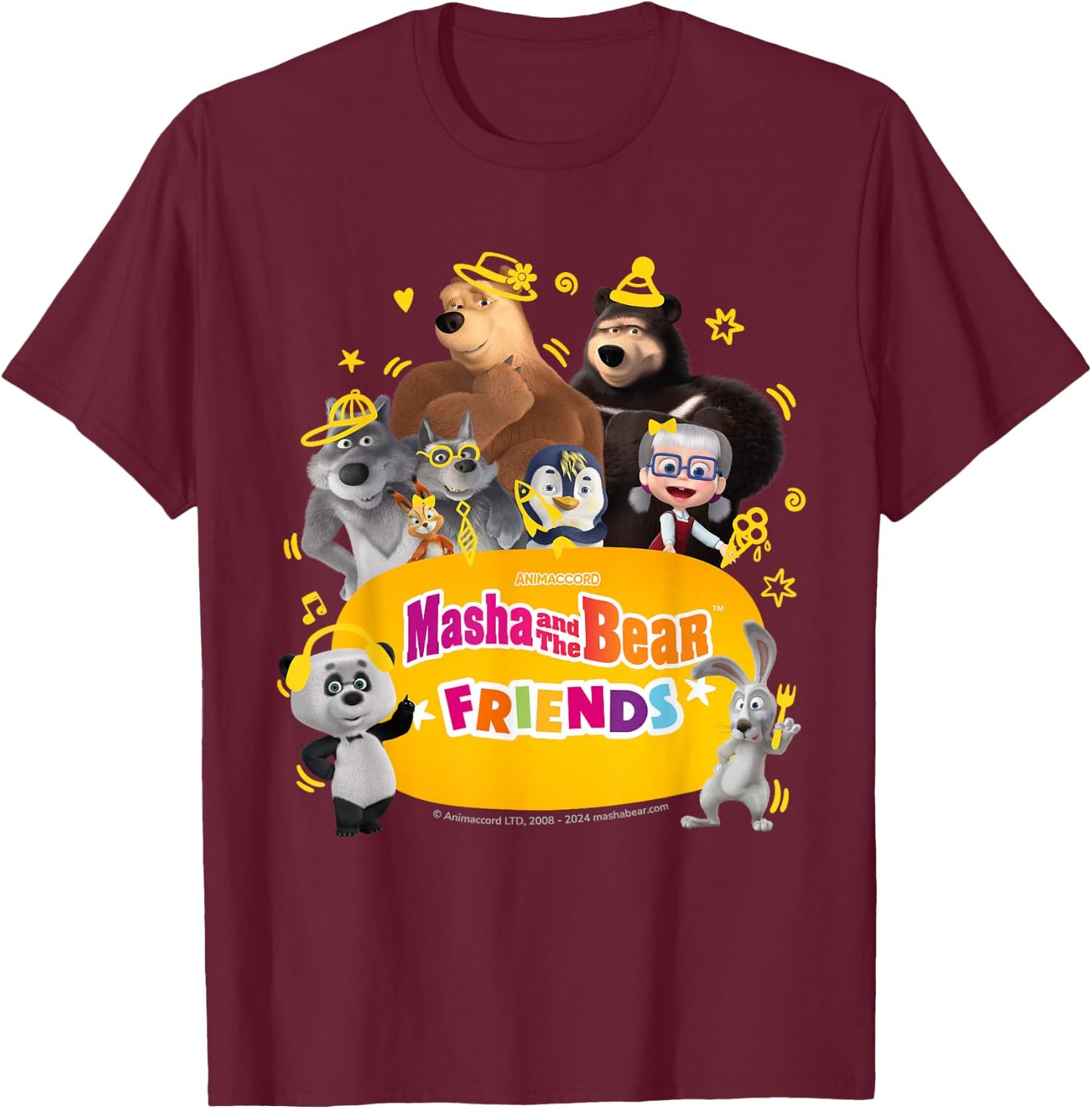 Friends. Group photo #2 T-Shirt - T-Shirt | Maroon