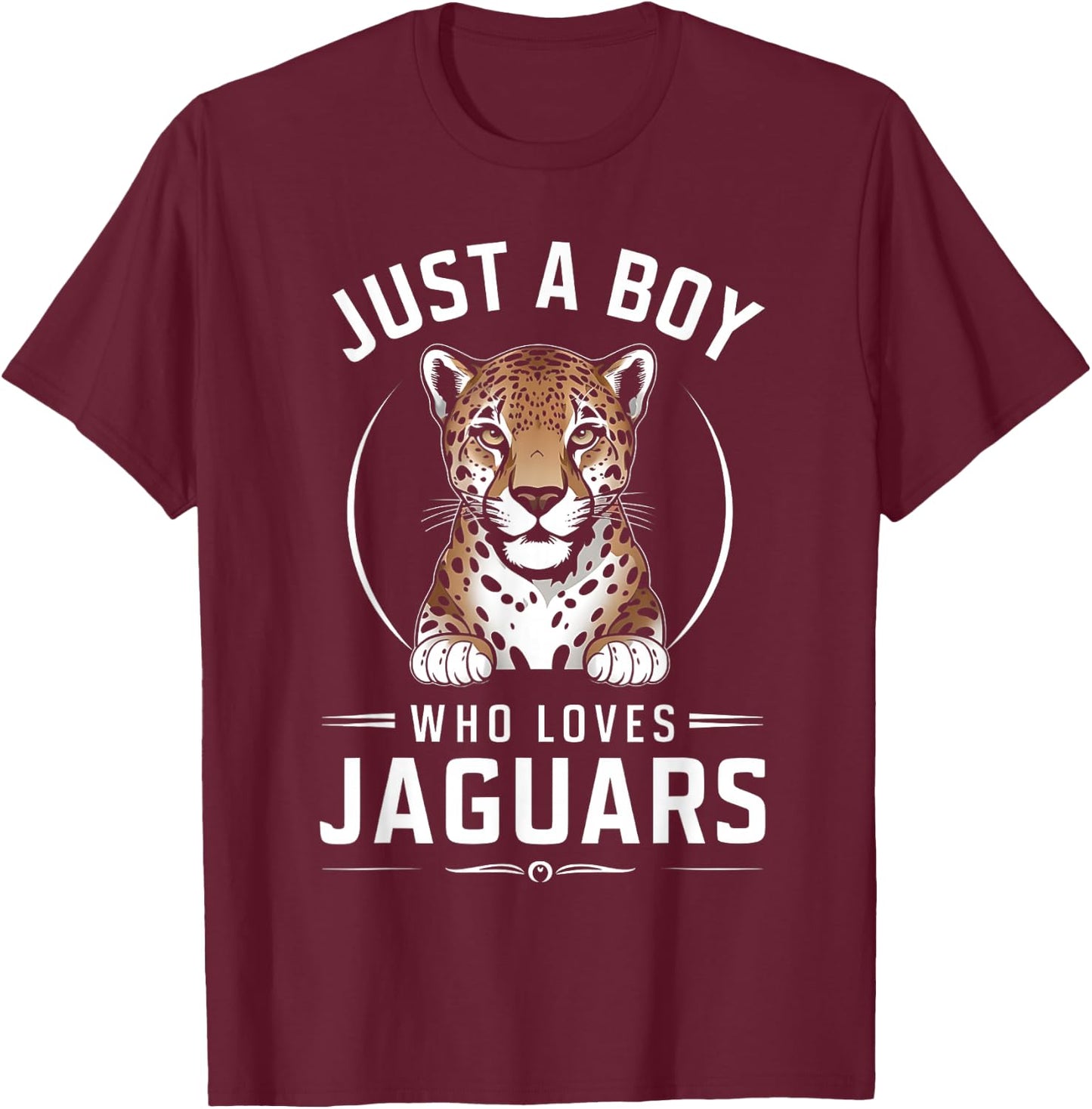 Just A Boy Who Loves Jaguars T-Shirt - T-Shirt | Maroon