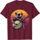 Banjo Possum Bluegrass Banjo Player Opossum Playing Banjo T-Shirt - T-Shirt | Maroon