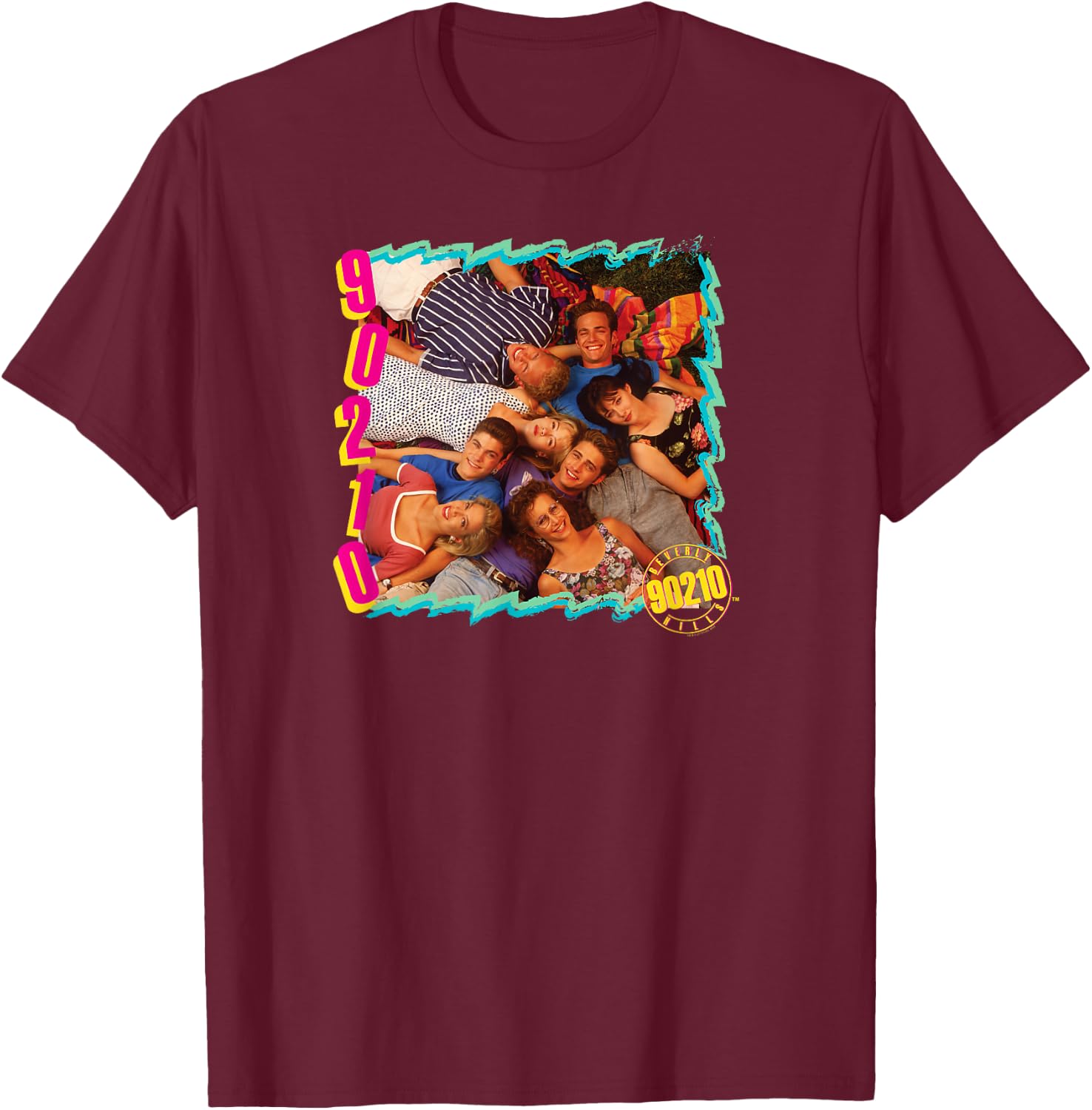 Beverly Hills 90210 - Cast T-Shirt - T-Shirt | Maroon