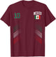 Mexiko-Flagge, mexikanischer Stolzliebhaber T-Shirt - T-Shirt | Maroon