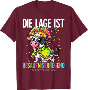 Cologne Carnival , black T-Shirt - T-Shirt | Maroon