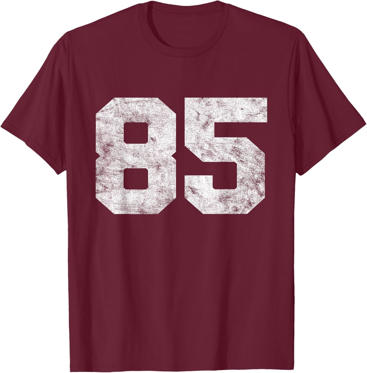 Vintage Lucky Number 85 Birthday Sports Player Team Athlete T-Shirt - T-Shirt | Maroon