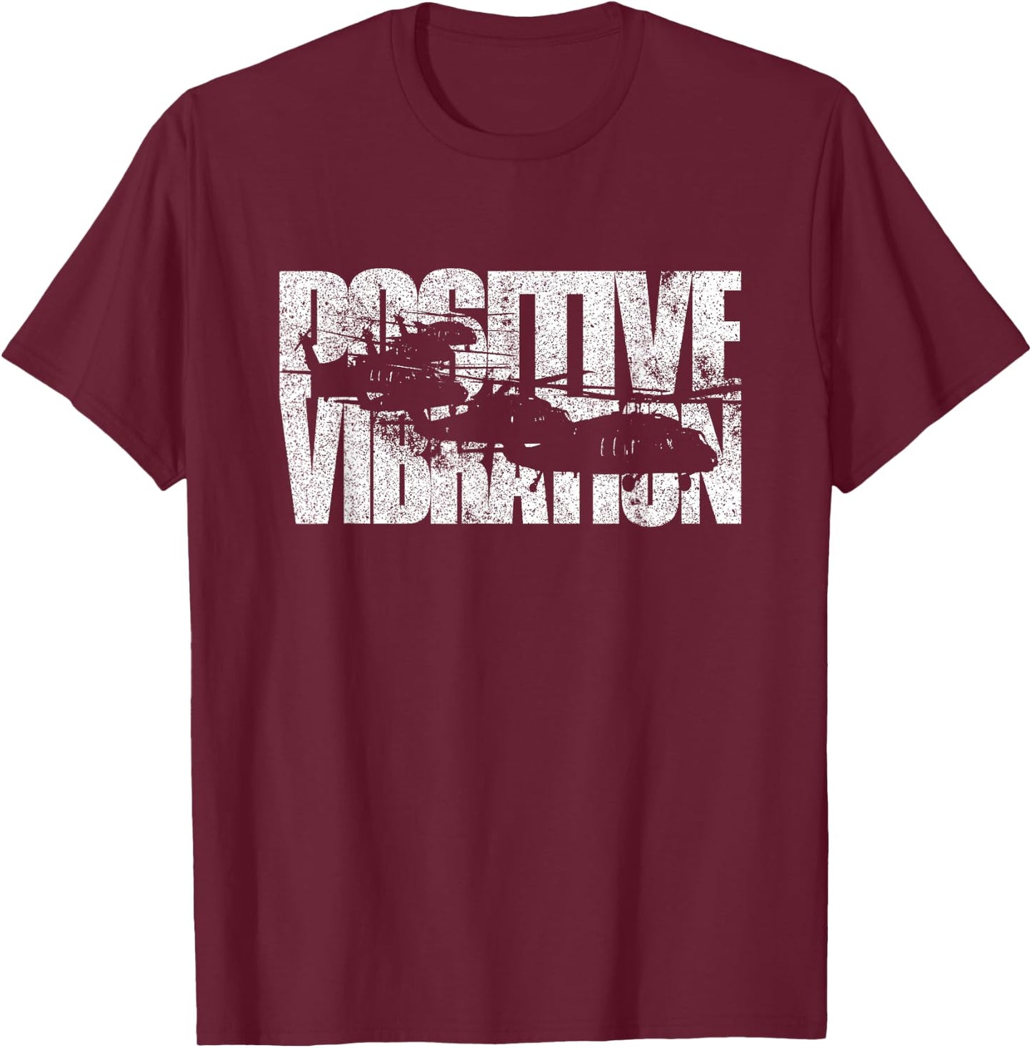 Positive Vibration UH60 Blackhawk-Hemd T-Shirt - T-Shirt | Maroon