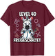 Level 40 Freigeschaltet 40 Jahre 40. Geburtstag Gaming T-Shirt - T-Shirt | Maroon