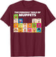 Disney The Muppets Periodic Table of The Muppets Small T-Shirt - T-Shirt | Maroon